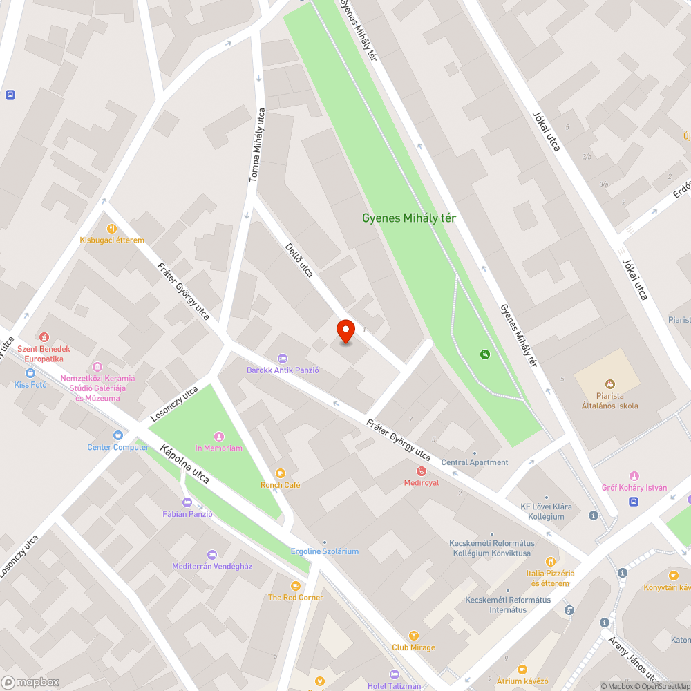 Kátyú járdán, balesetveszély bejelentés helye