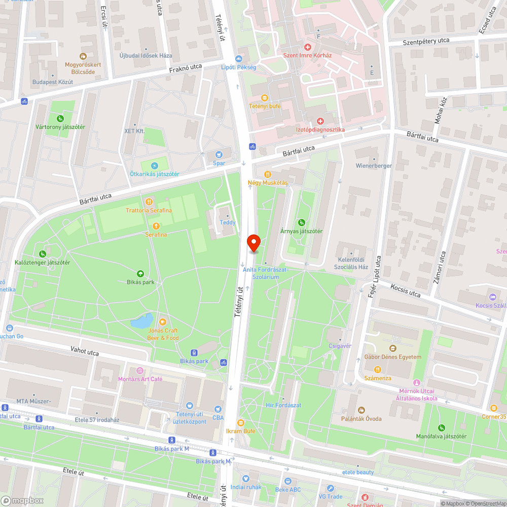 Kopott pad - Tétényi út bejelentés helye