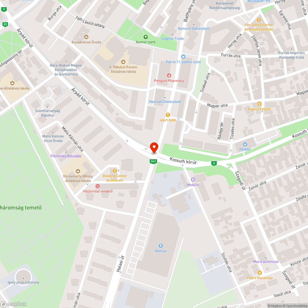 Megsüllyedt, kopott fedlap bejelentés helye