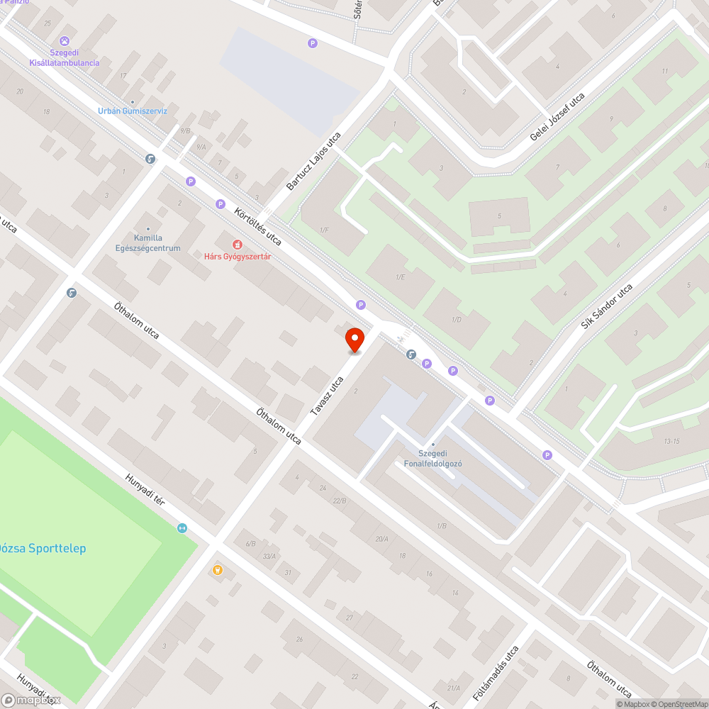 Roncsautó Tavasz utcán bejelentés helye