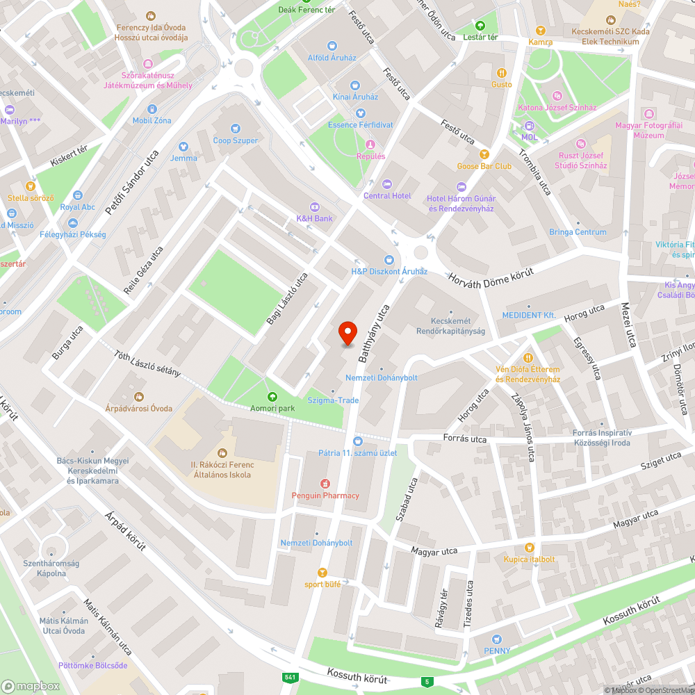 Sérült keret bejelentés helye