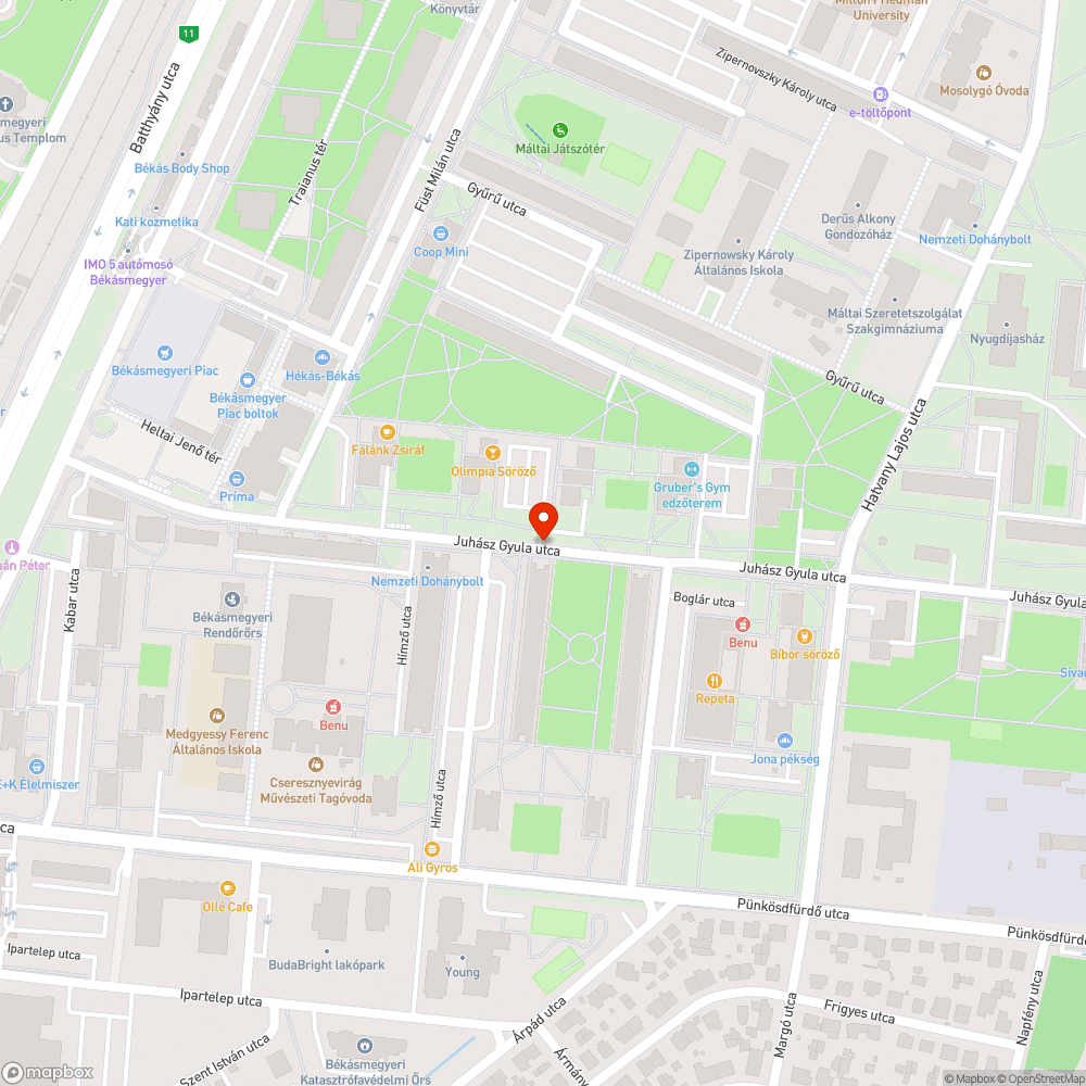 Graffitis közműszekrény bejelentés helye