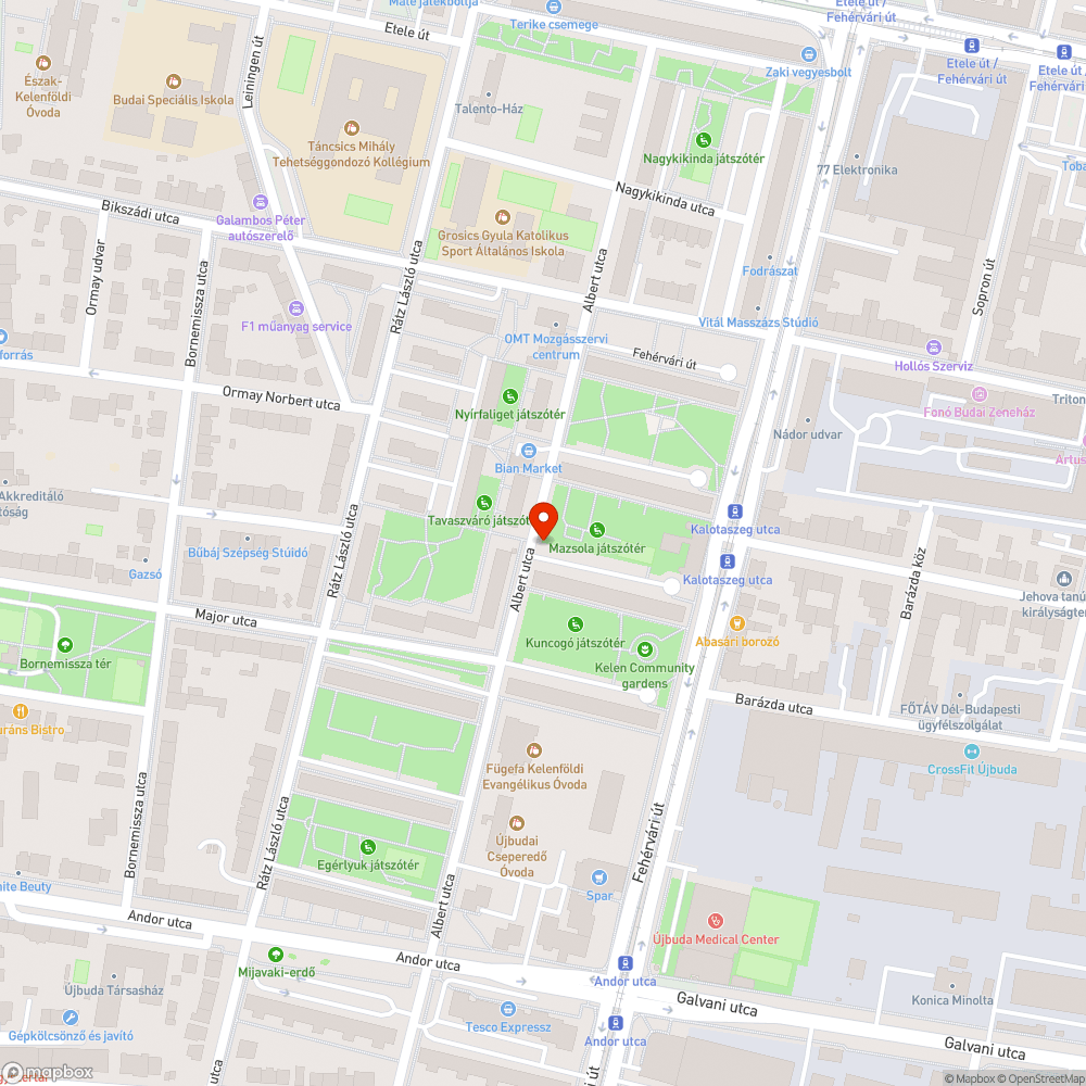 Felgyújtott és elpusztult facsemete bejelentés helye