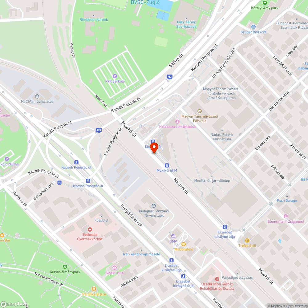 Lógó drótok a Mexikói úton bejelentés helye