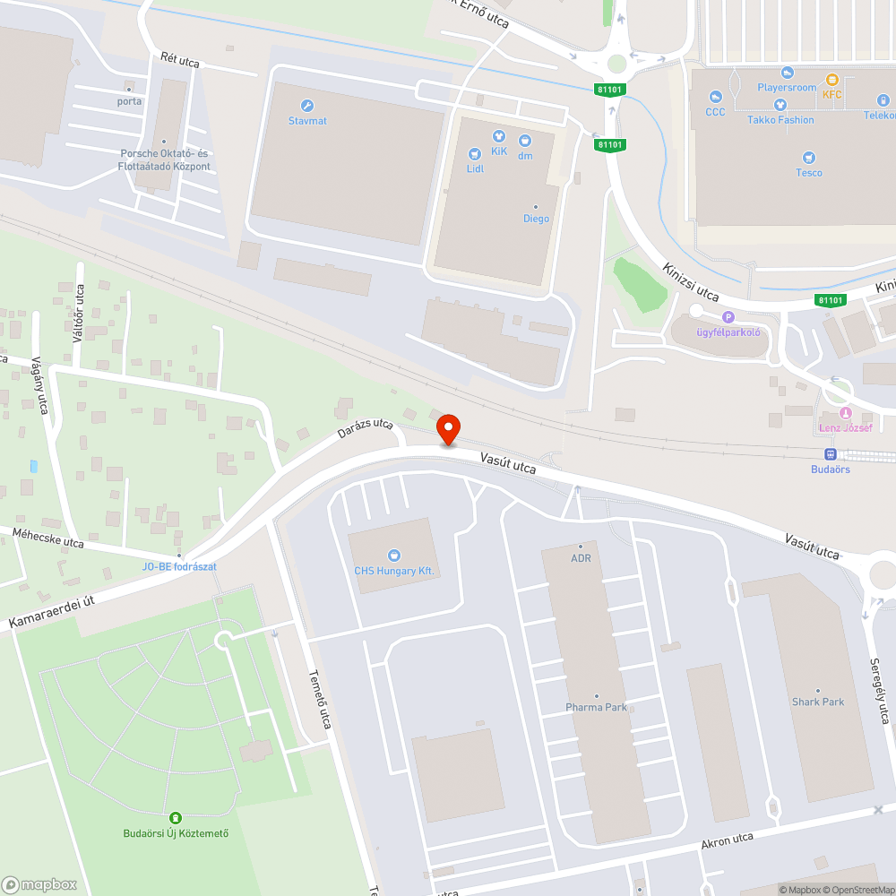 Kidőlt sáv jelző tábla bejelentés helye