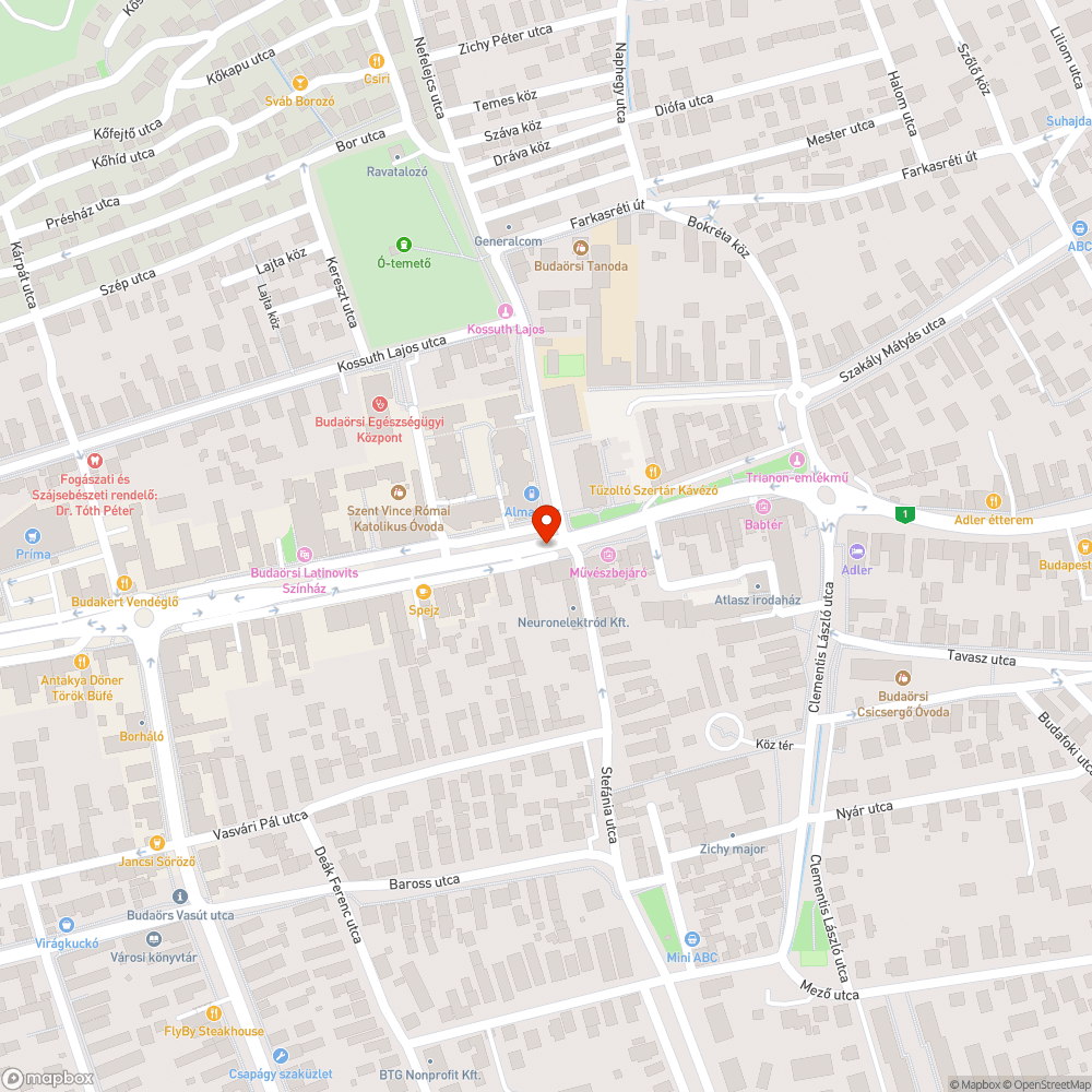 Mély kátyúk a gyalogátkelő mellett bejelentés helye