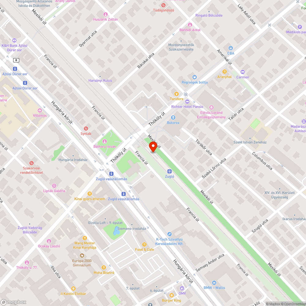 Leszakadt pad bejelentés helye