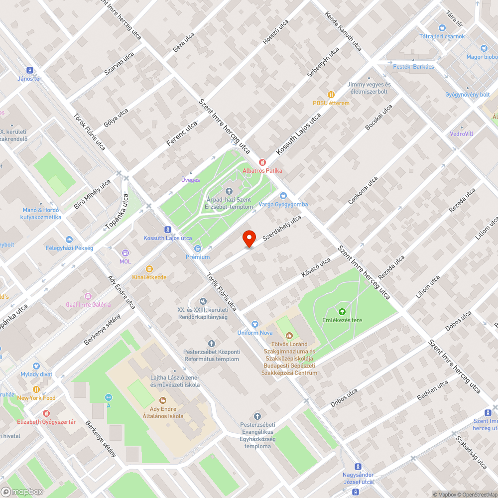 Elhagyott jármű bejelentés helye