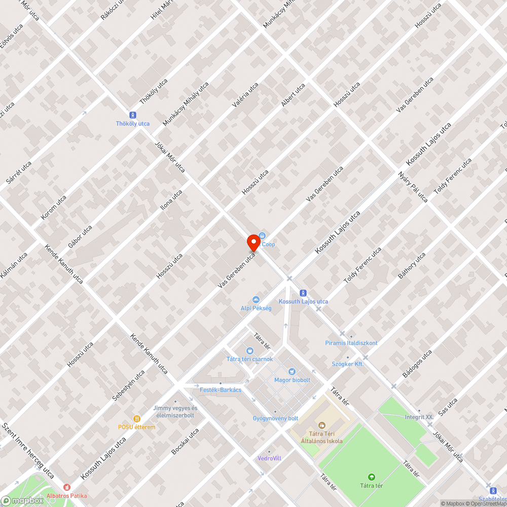 Elhagyott jármű bejelentés helye