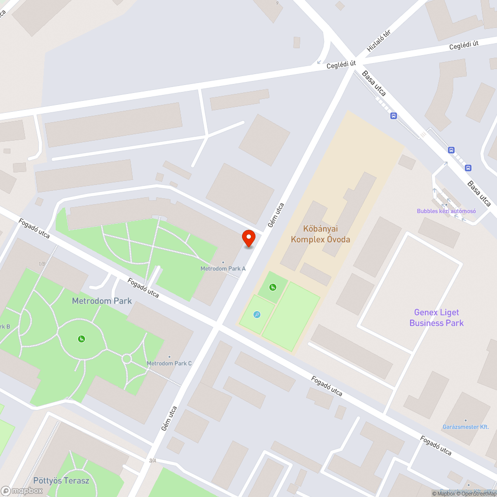 Veszélyes hulladék a Gém utcában! bejelentés helye