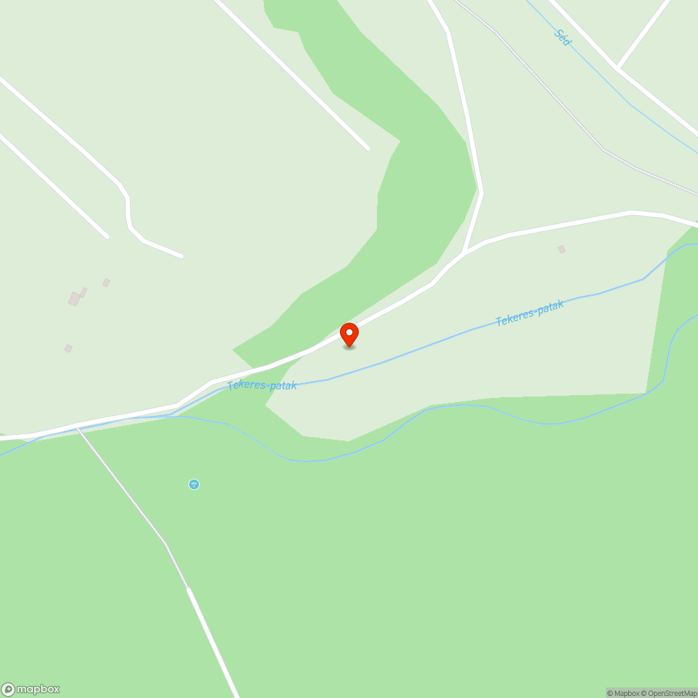 Elhagyott jármű Tekeres-patak bejelentés helye