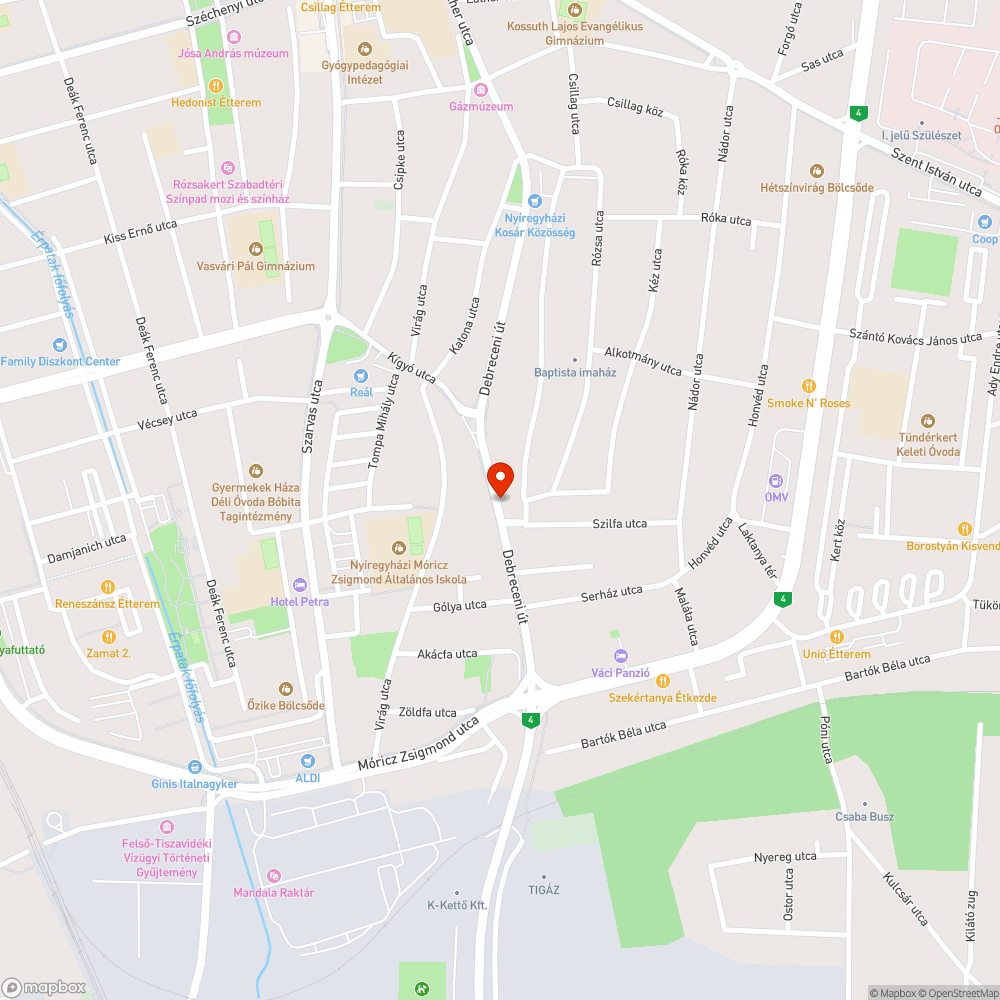 Folyamatosan szemetes utca bejelentés helye