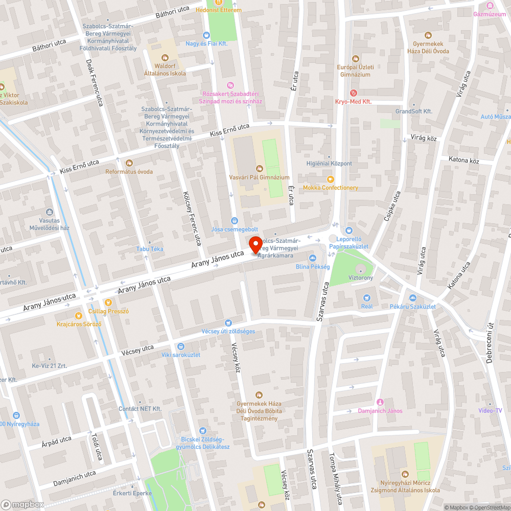 Szemetes utca bejelentés helye