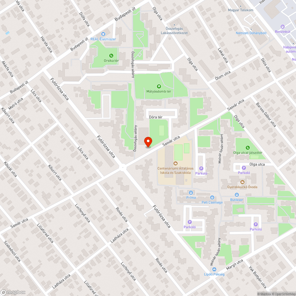 Eltömődött folyóka bejelentés helye