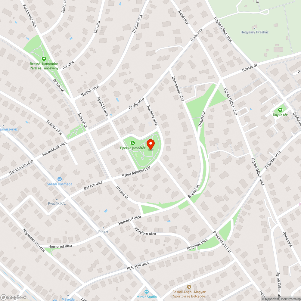 Szent Adalbert tér fűnyírás bejelentés helye