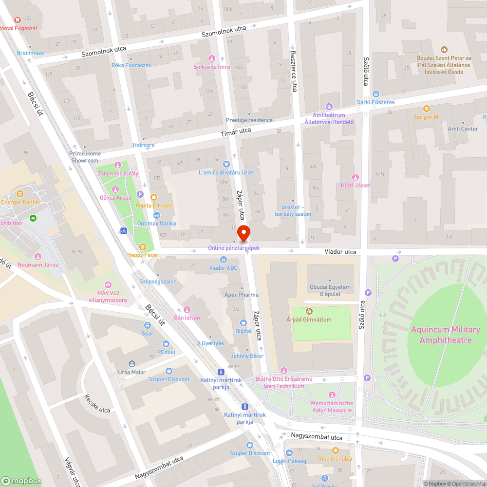 Megdőlt oszlop bejelentés helye