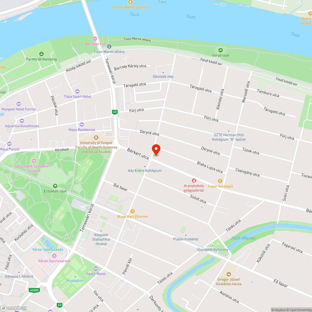 Kátyú bicikliút nyomvonalon bejelentés helye