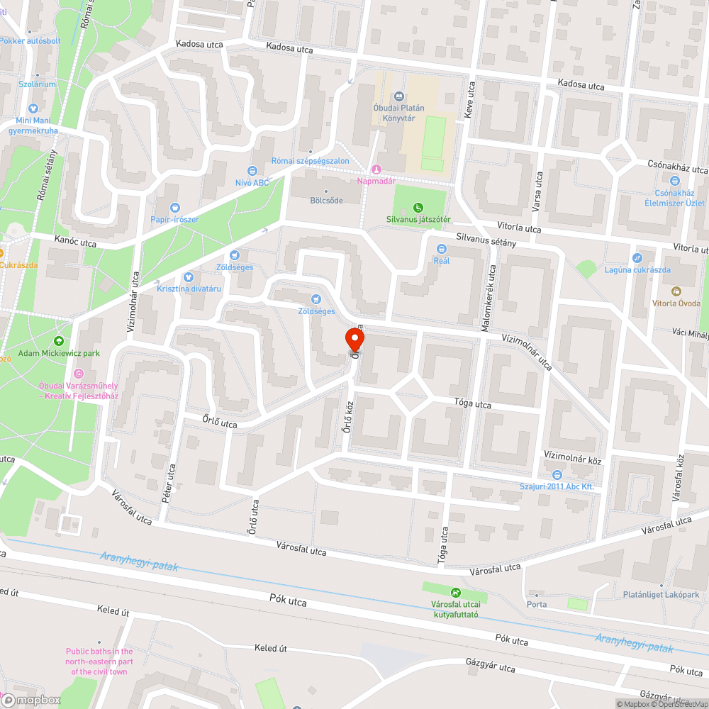 Kátyú - Őrlő utca 21 bejelentés helye