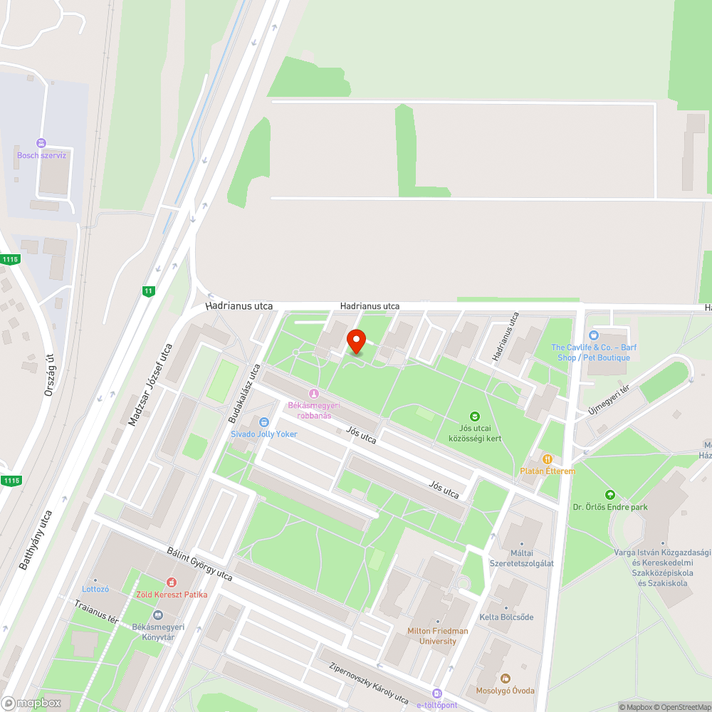 Graffiti az új padon bejelentés helye