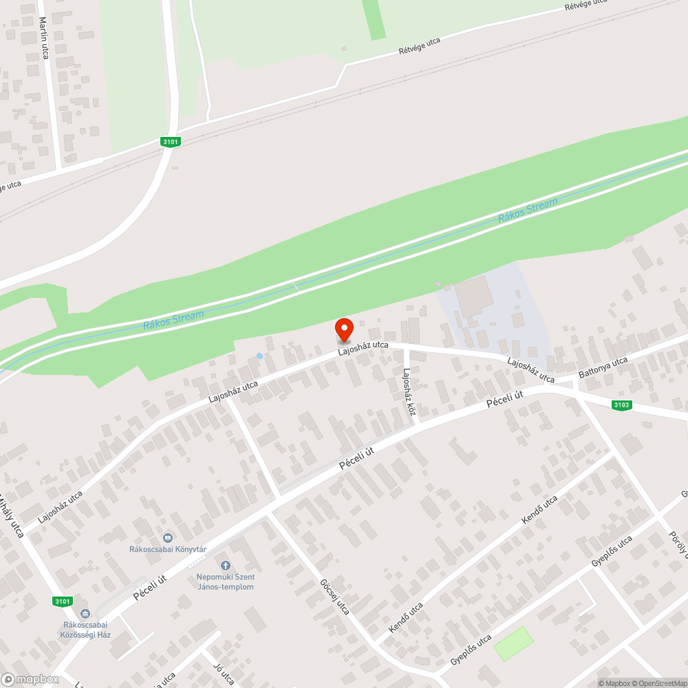 Útszűkület bejelentés helye