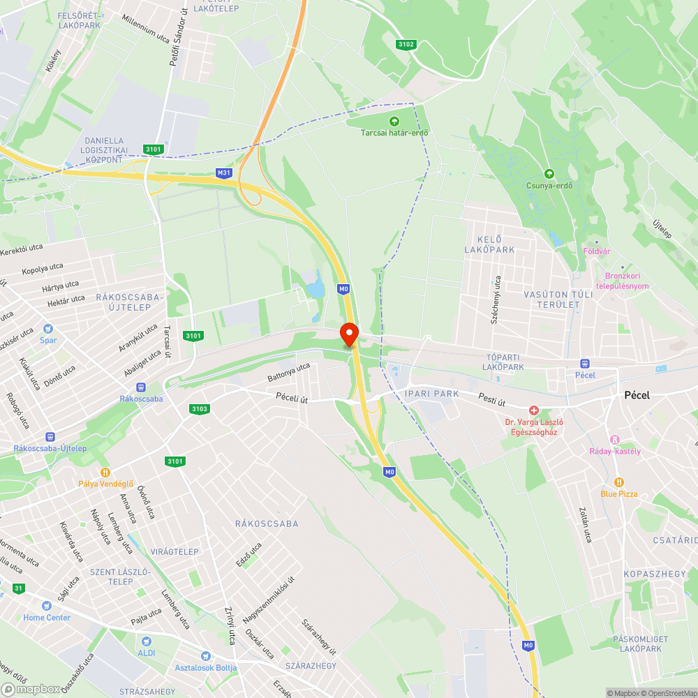 Kettétört fák bejelentés helye