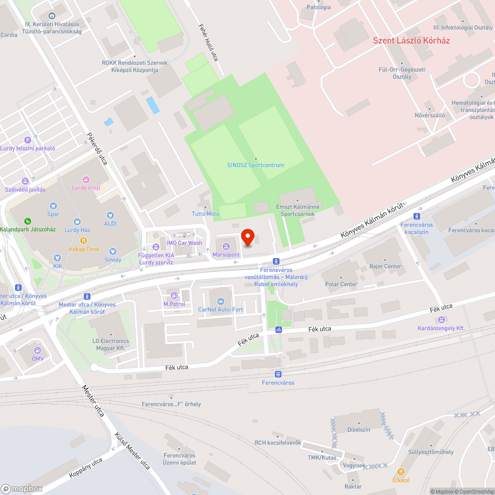 Facsere bejelentés helye