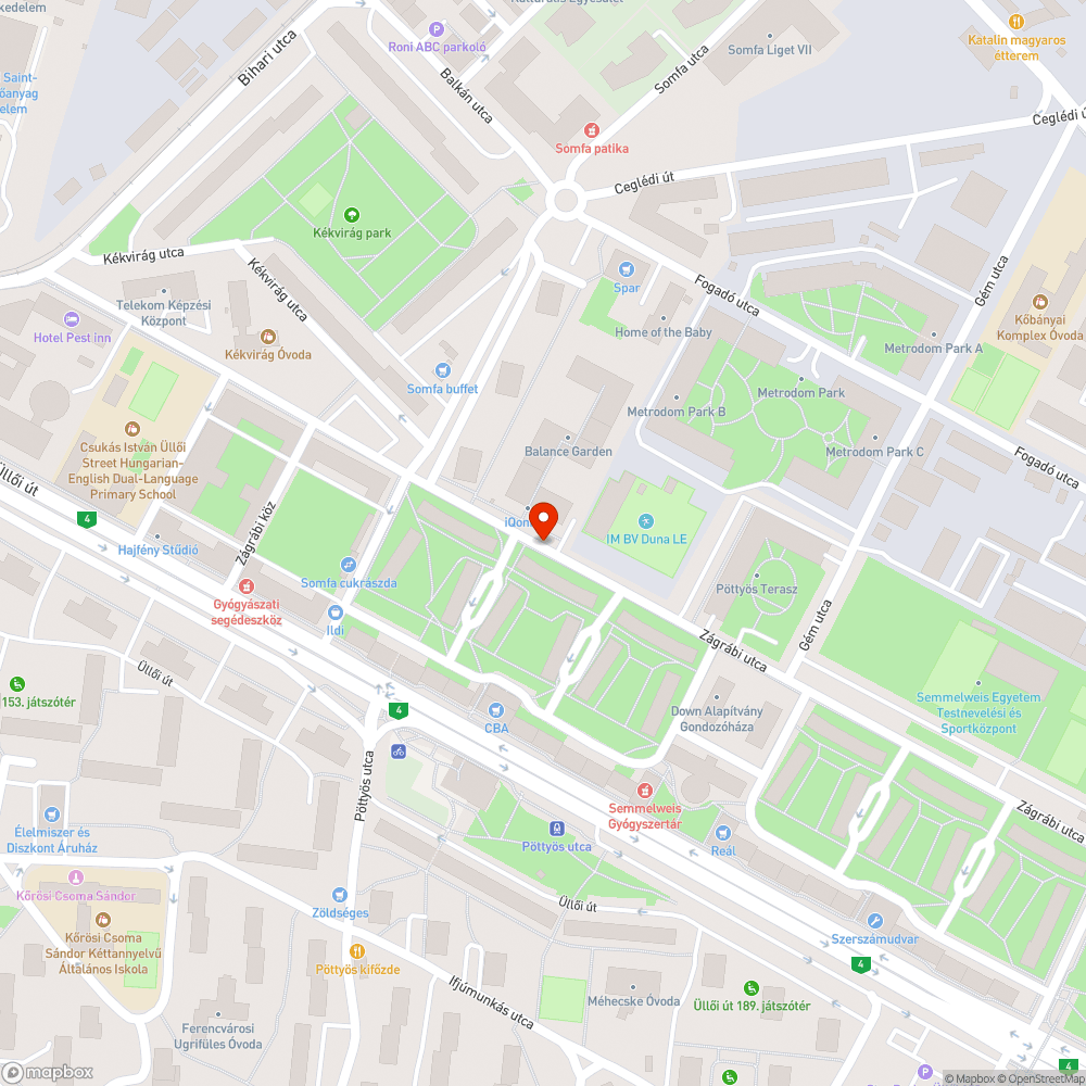 Kátyú bejelentés helye