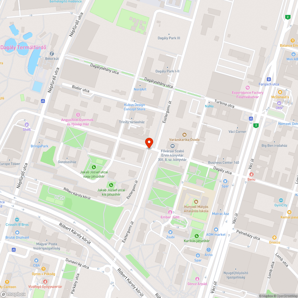 Elhagyott jármű bejelentés helye