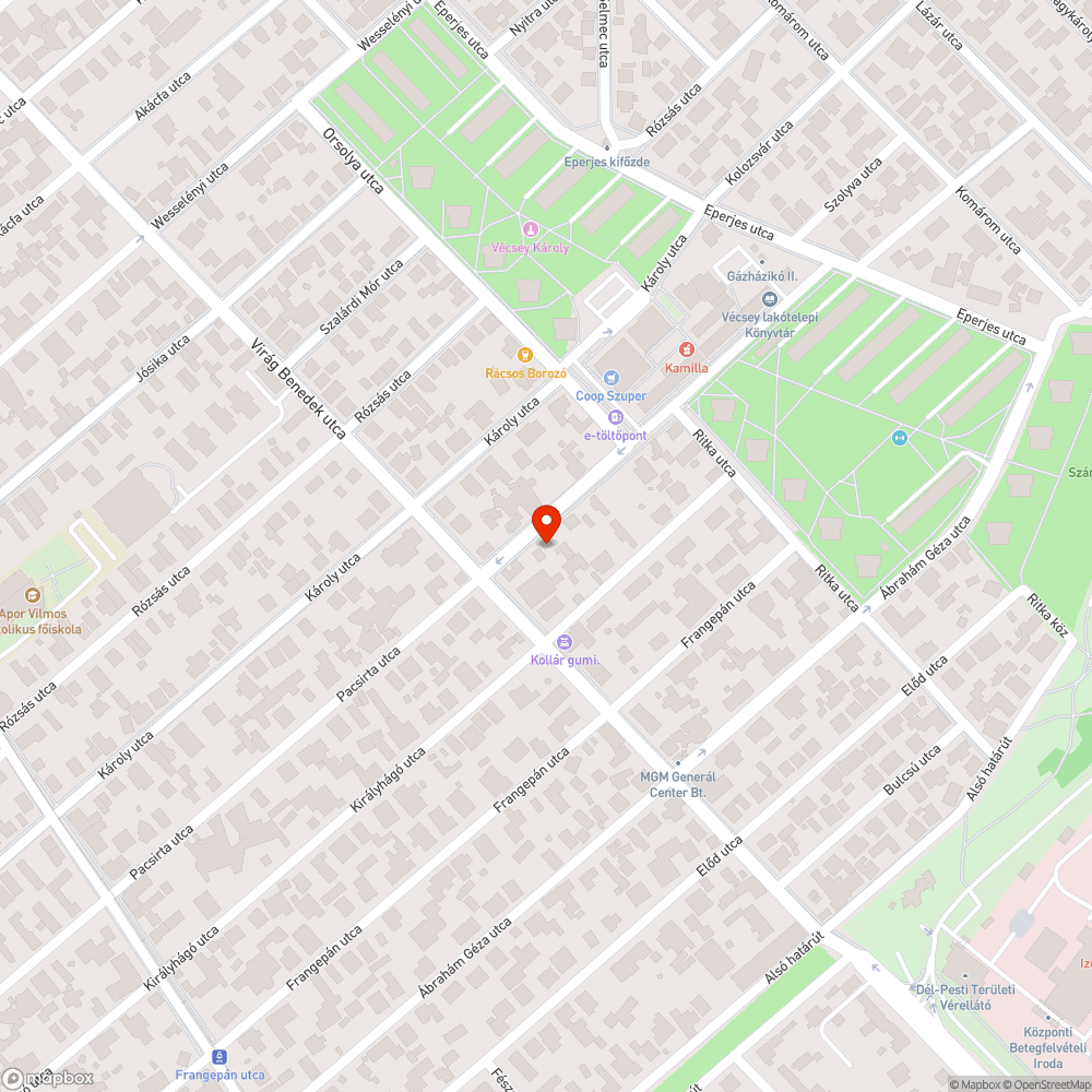 Sérült csatornafedél bejelentés helye