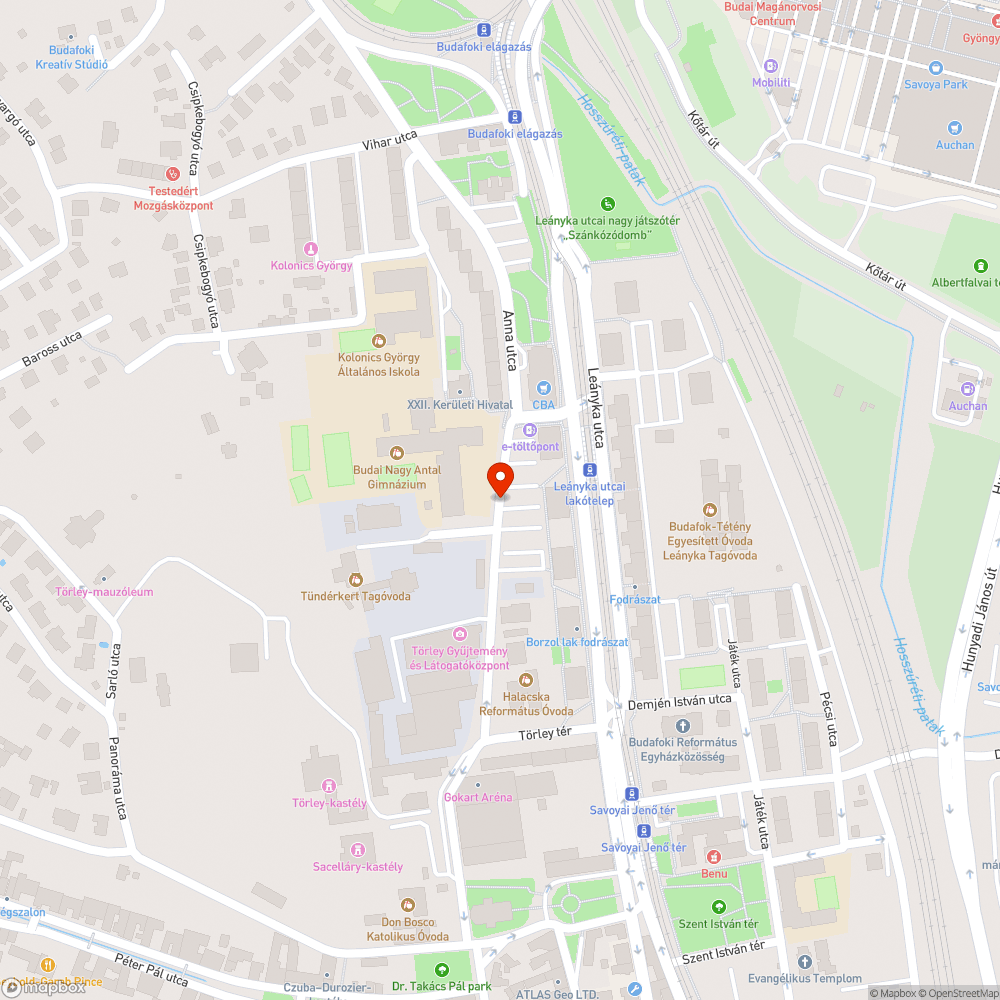 Hibás csatornafedlap bejelentés helye