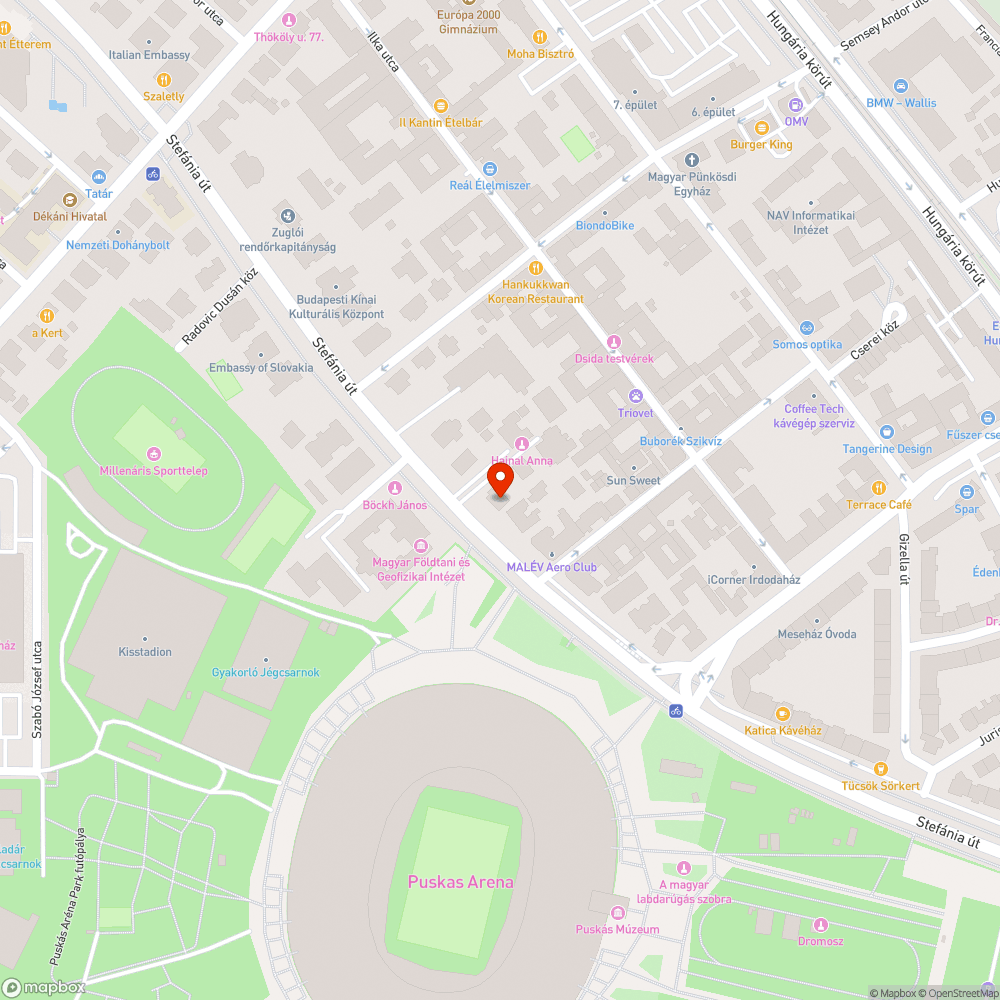 Üres fahely bejelentés helye