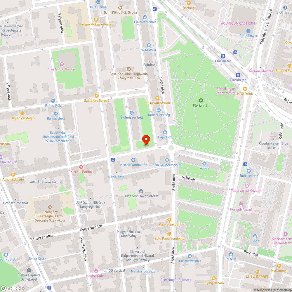 Üres fahely bejelentés helye