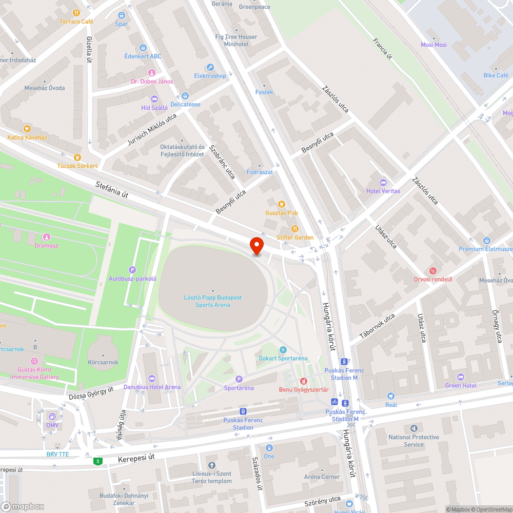 Kiszáradt fa bejelentés helye