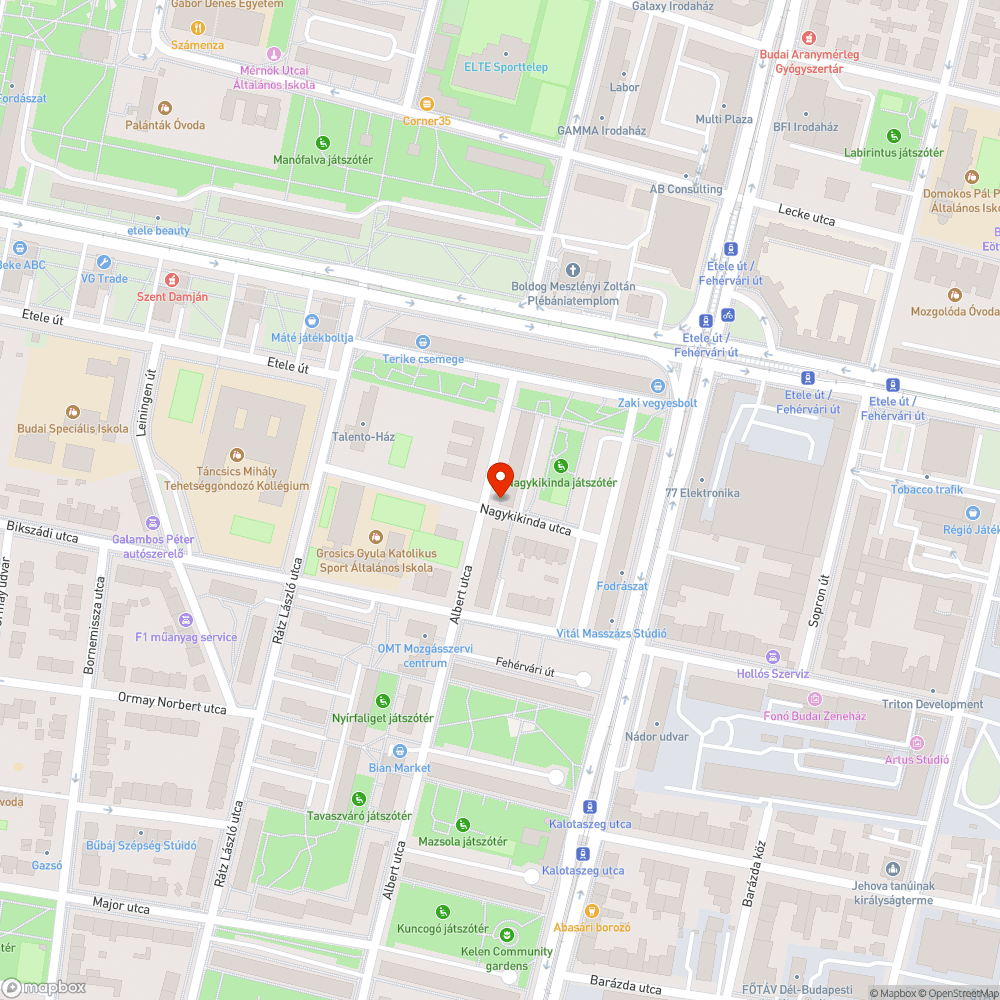 Kidőlt fa bejelentés helye