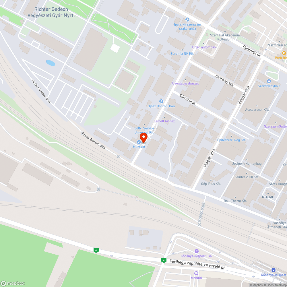 Elhagyott, feltört busz bejelentés helye