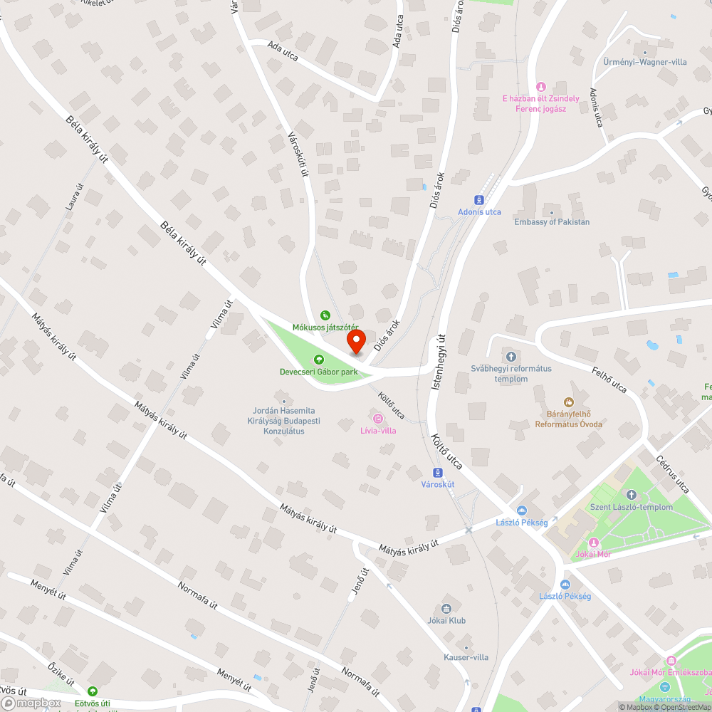 Városkútnál lévő közkutat nem működik bejelentés helye