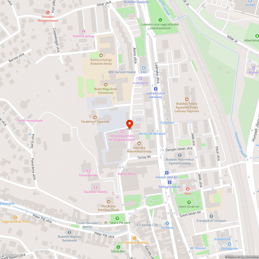 Anna utca elejének fásítása bejelentés helye