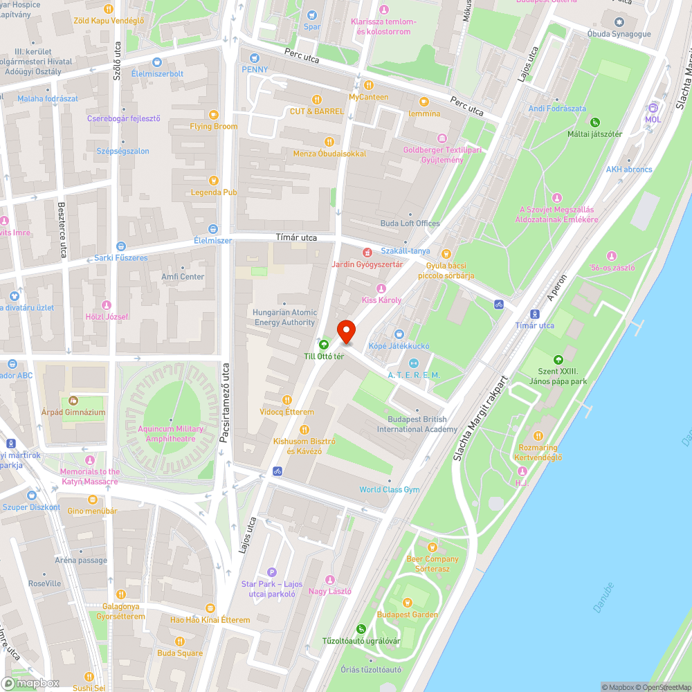 Kátyú a Textilgyár utcán bejelentés helye