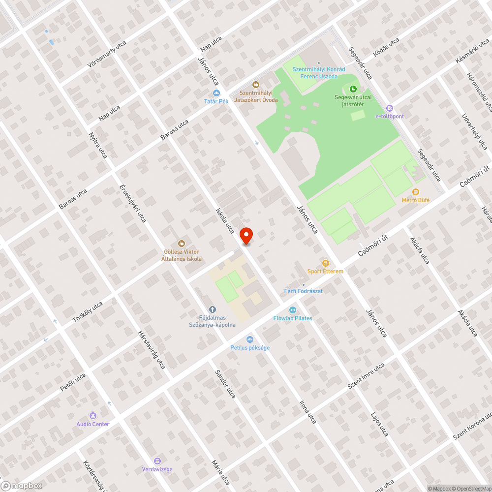 Eltömődött folyóka bejelentés helye