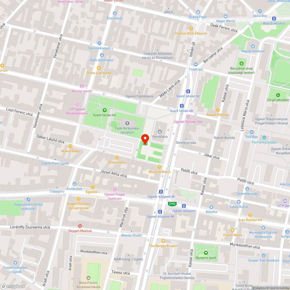 Az újpesti ferde oszlop a park járdájában. MIÉRT?? bejelentés helye