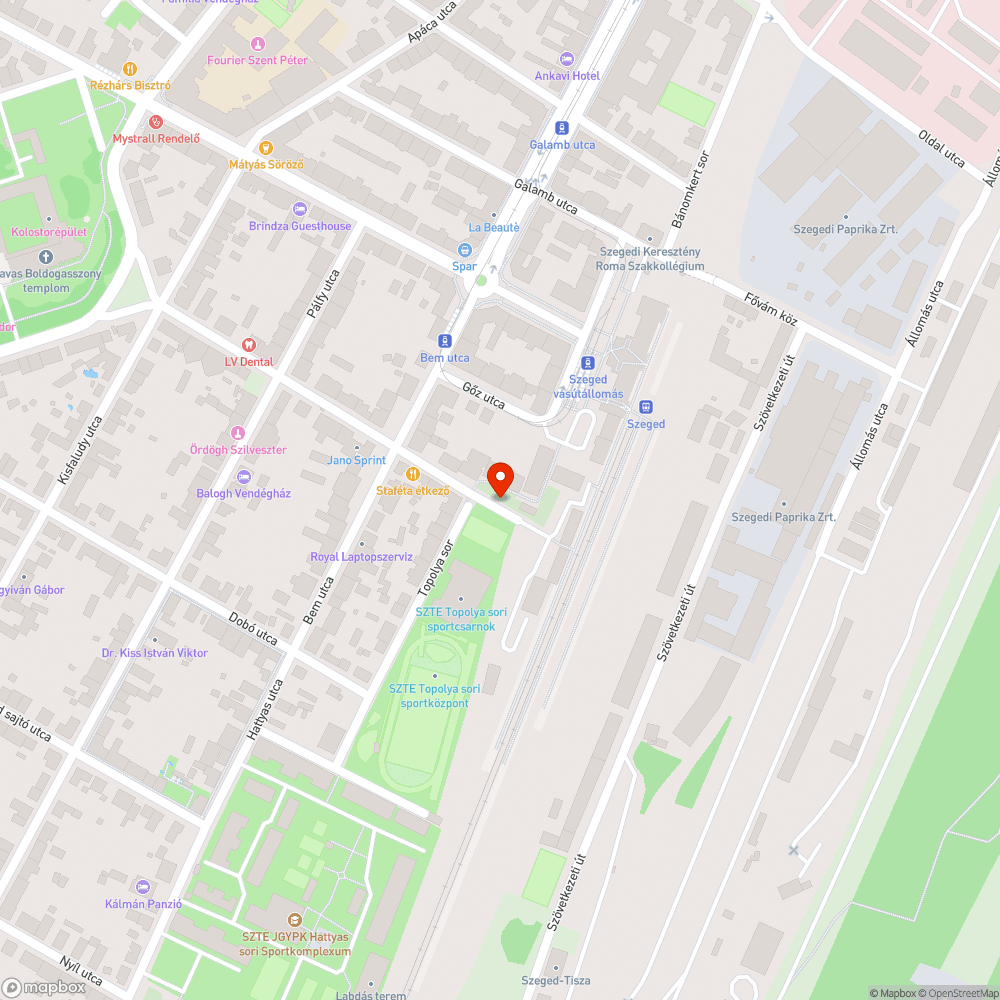 Borbás utcai fák bejelentés helye