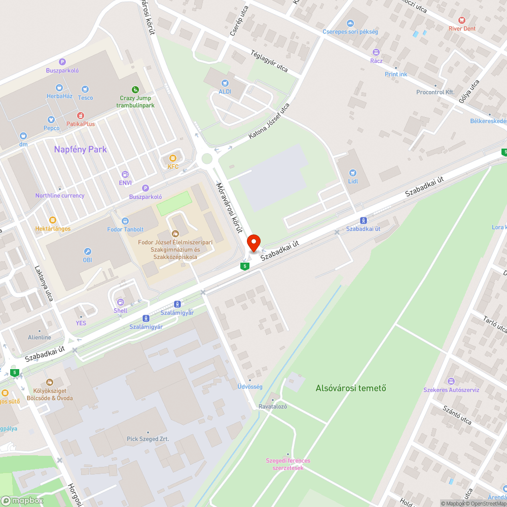 Óriási kátyú bejelentés helye