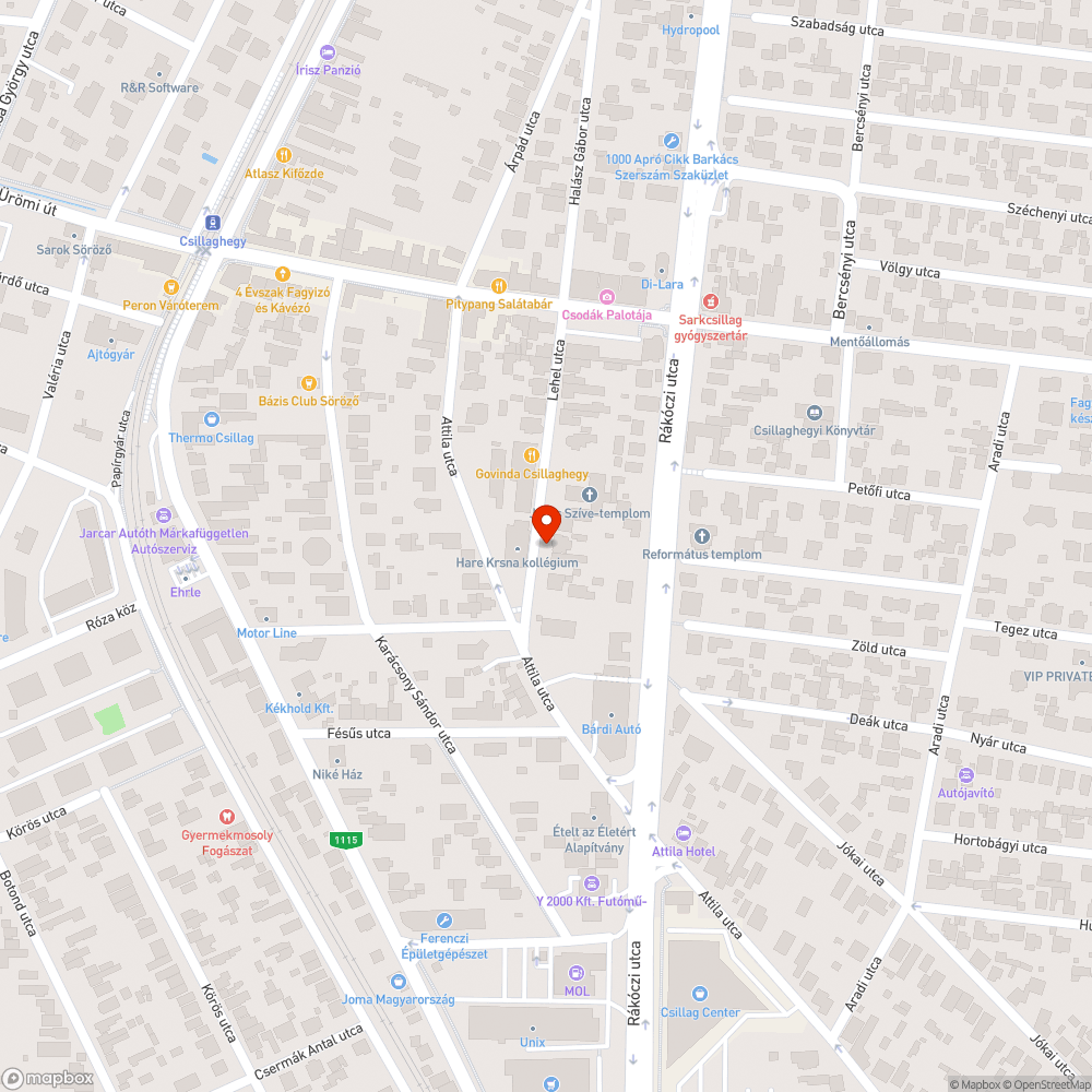 Régóta elhagyott jármű bejelentés helye