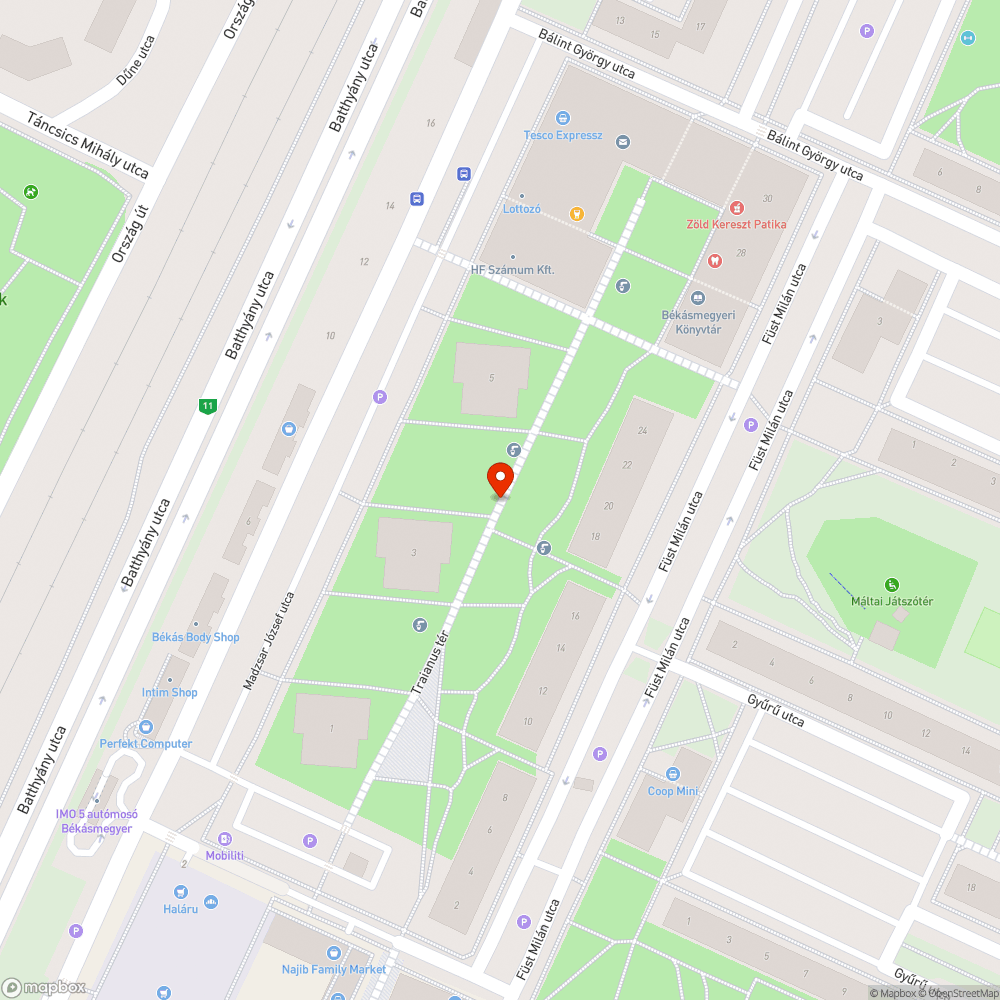 Botlásveszély bejelentés helye