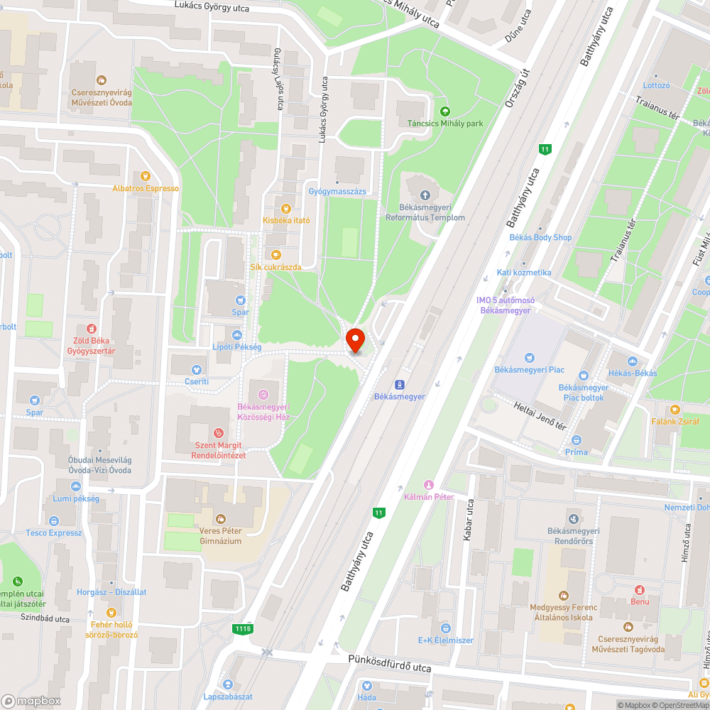 Eldugult víznyelő bejelentés helye