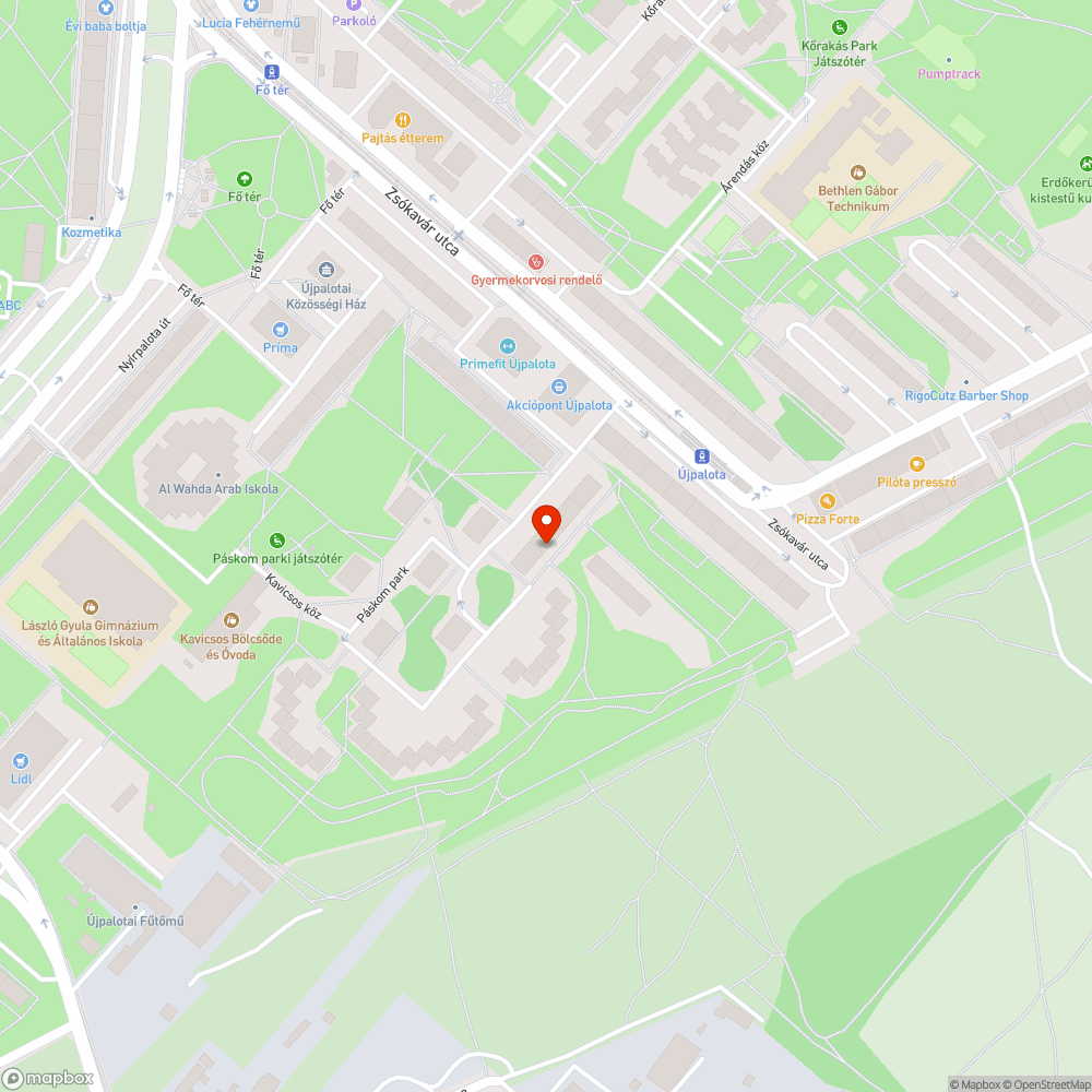 Füves területen parkolás bejelentés helye