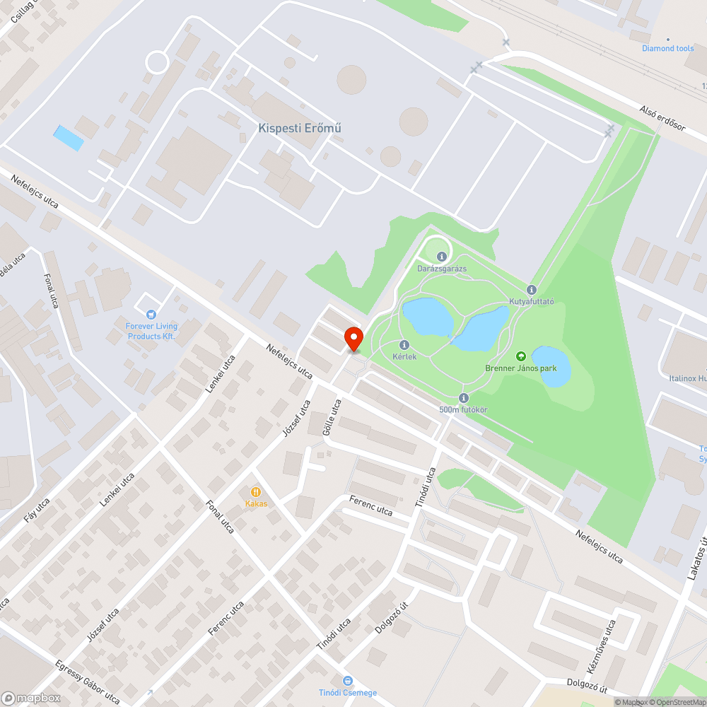 Kőzműcsövön (hőcserélő?) graffiti bejelentés helye