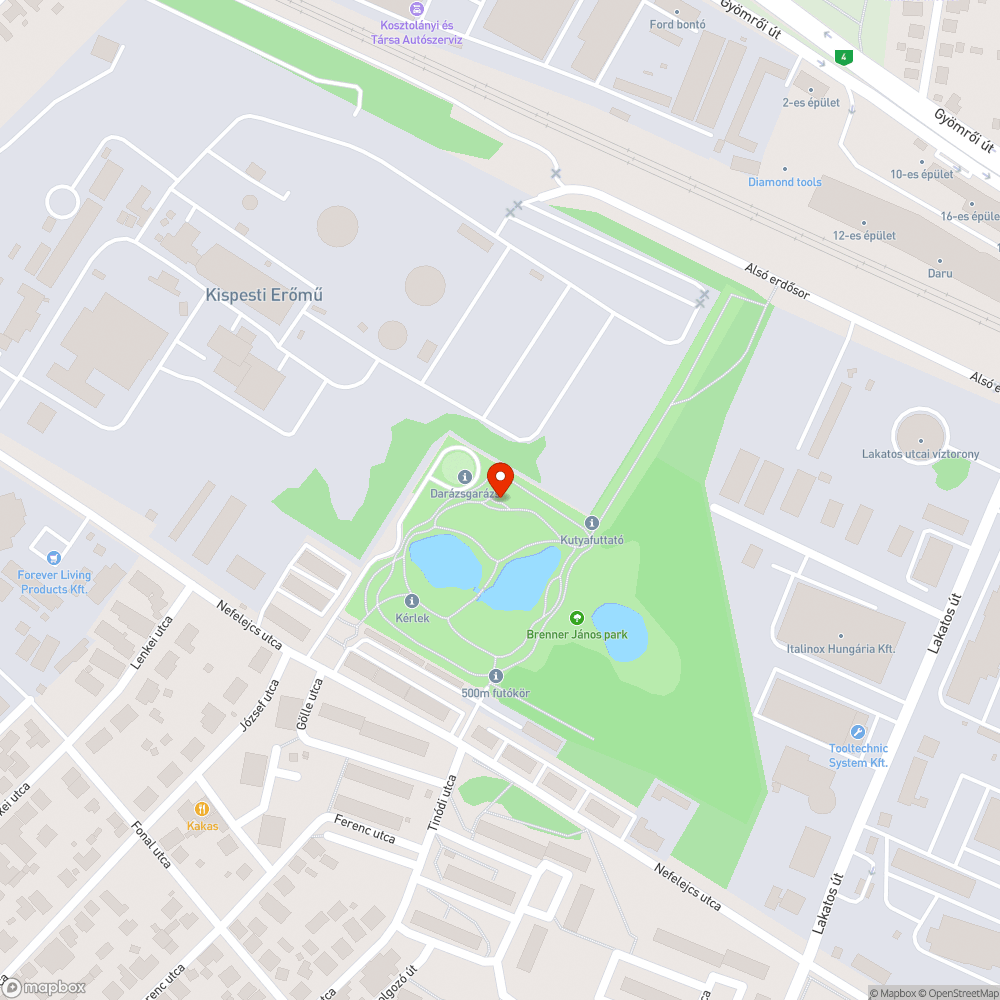 Futókör melletti elektromos szekrényen graffiti bejelentés helye