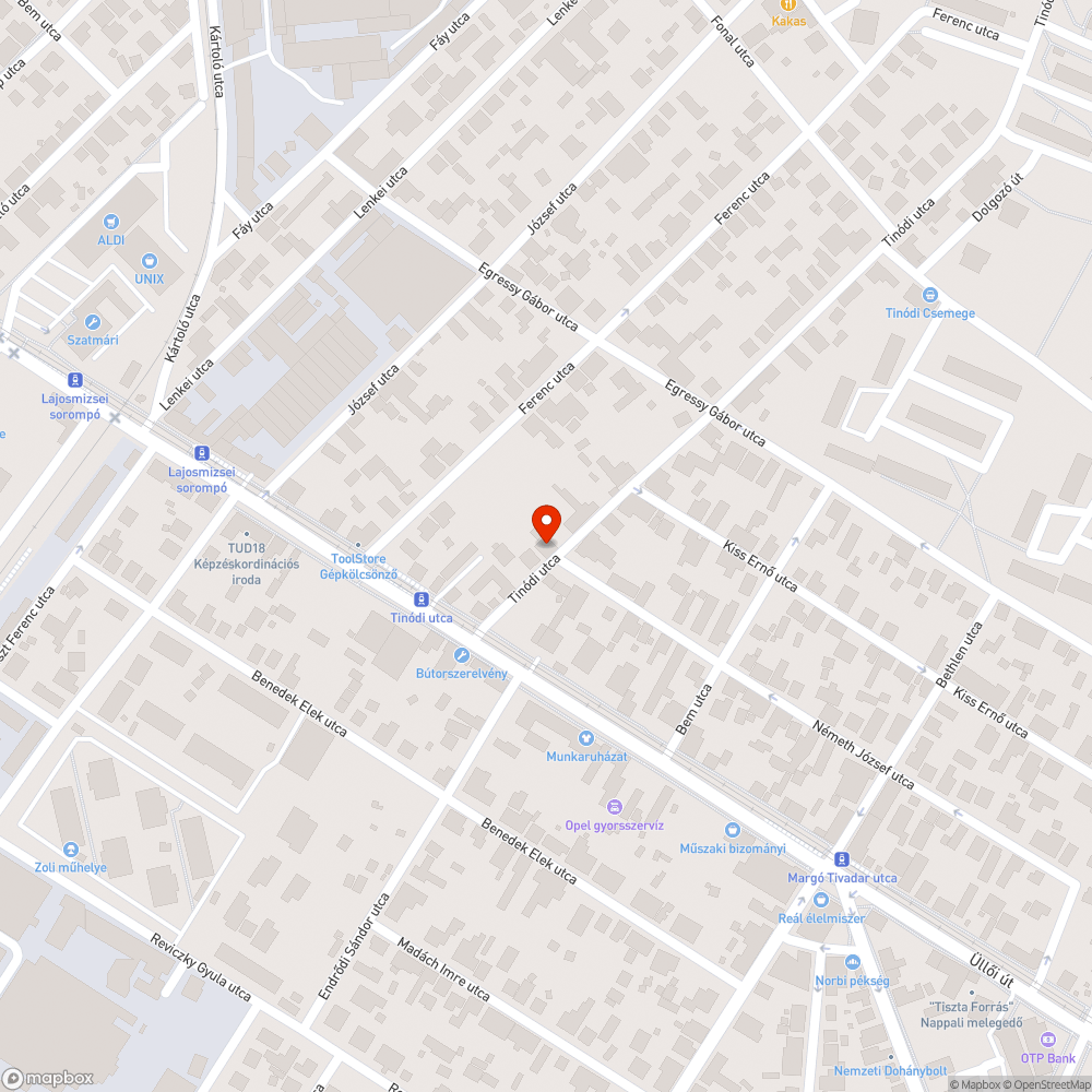 Graffitis utcanévtábla bejelentés helye