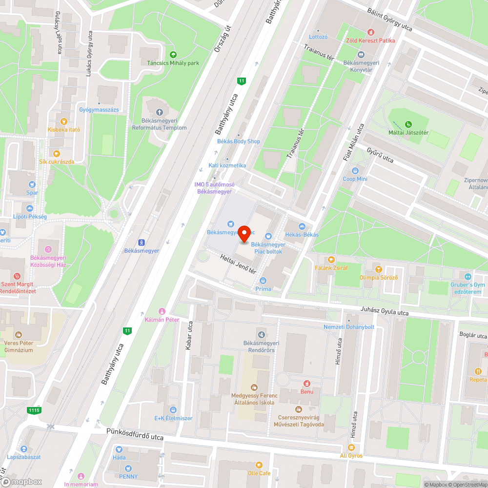 Botlásveszély bejelentés helye